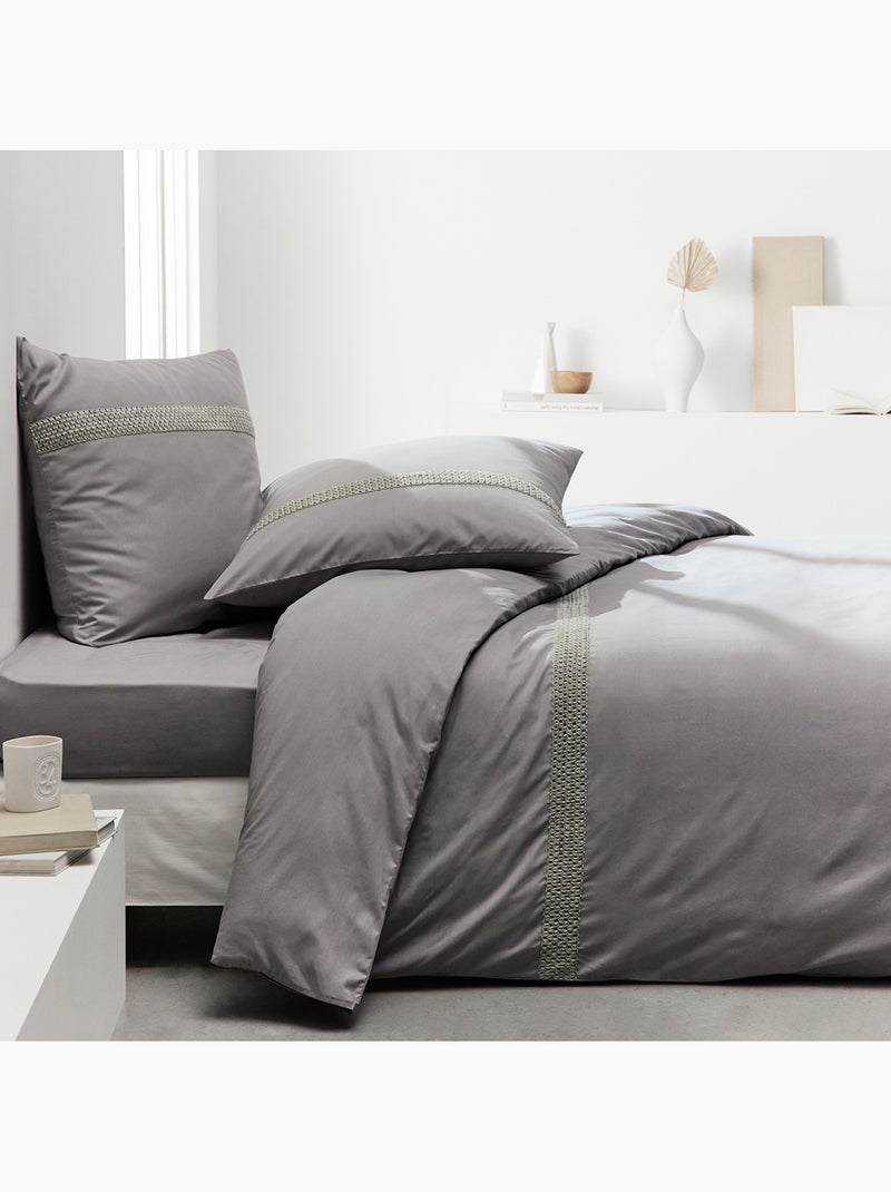 Drap housse grand bonnet pour lit PRESTIGE Gris clair - Kiabi