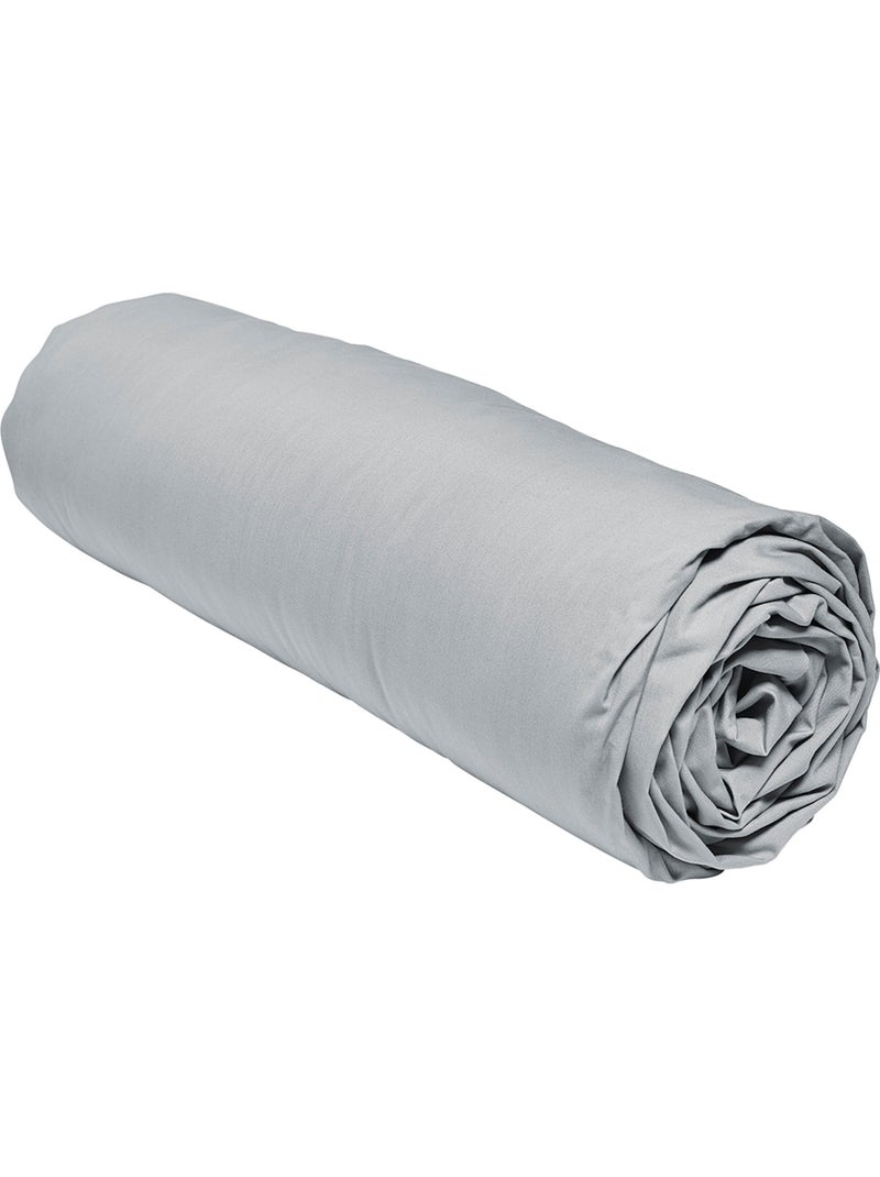 Drap housse grand bonnet pour lit PRESTIGE Gris clair - Kiabi