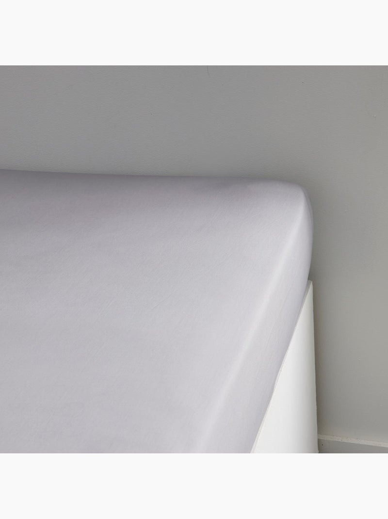 Drap housse grand bonnet pour lit PRESTIGE Gris clair - Kiabi