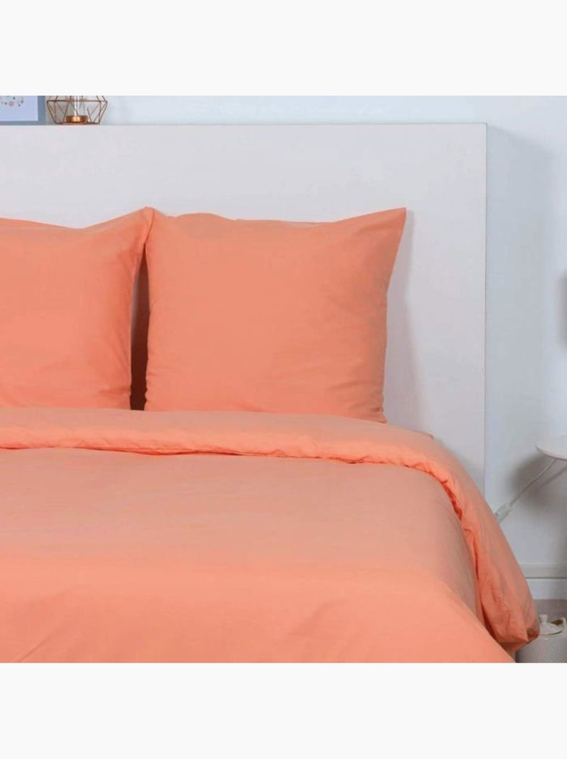 Drap housse grand bonnet uni microfibre 160x200 cm corail Rose - Kiabi