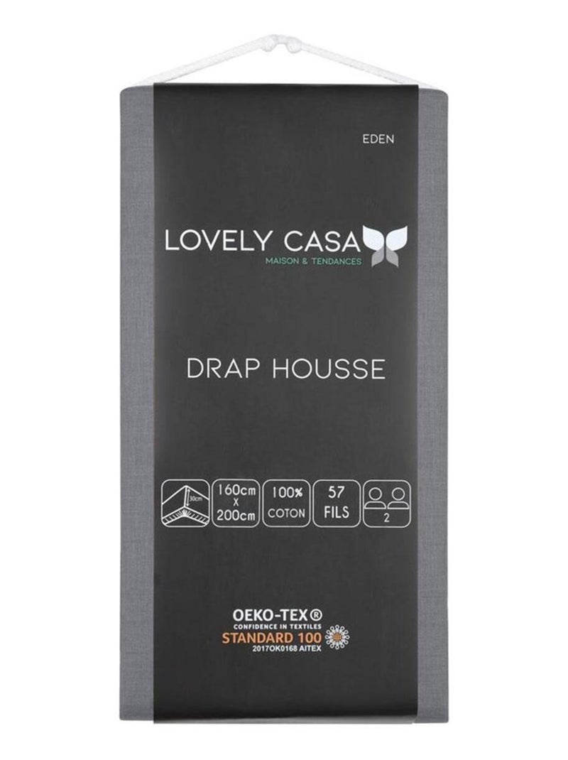 Drap housse Gris - Kiabi