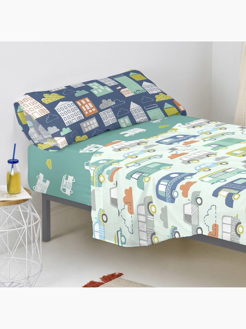 Drap-housse Holidays "Happyfriday" Blanc - Kiabi