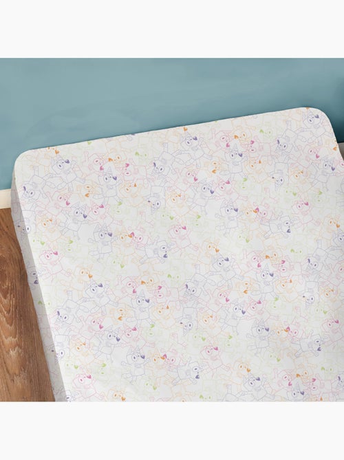 Drap-housse imprimé 100% coton, BLUEY COLORFUL - Kiabi Drap-housse imprimé 100% coton, BLUEY COLORFUL - Kiabi
