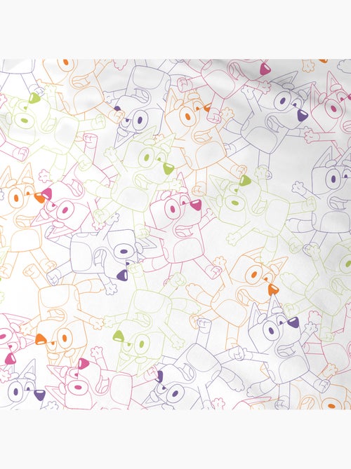 Drap-housse imprimé 100% coton, BLUEY COLORFUL - Kiabi Drap-housse imprimé 100% coton, BLUEY COLORFUL - Kiabi