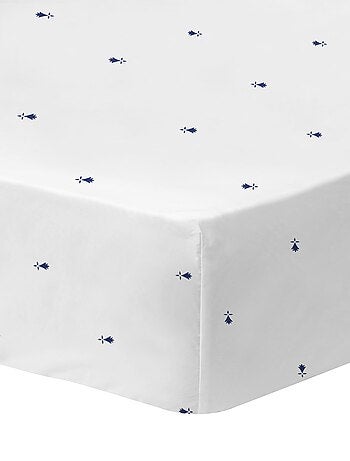 Drap-housse imprimé 100% coton, Bretagne BREIZH