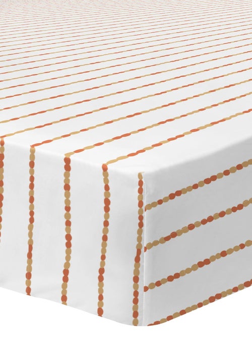 Drap-housse imprimé 100% coton, DÉCO VÉGÉTALE - Kiabi