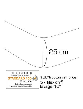 Drap-housse imprimé 100% coton, DISNEY FROZEN 2 TRIO