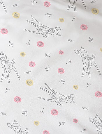 Drap-housse imprimé 100% coton, DISNEY HOME BAMBI FLOWERS