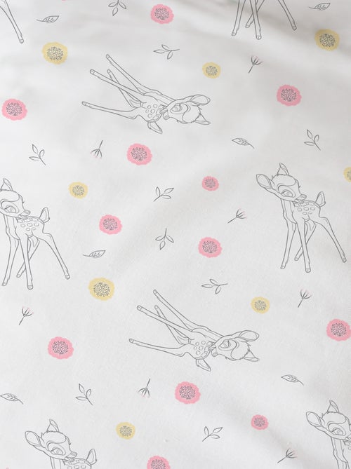 Drap-housse imprimé 100% coton, DISNEY HOME BAMBI FLOWERS - Kiabi