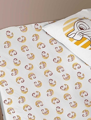 Drap-housse imprimé 100% coton, DISNEY HOME LE ROI LION PRINCE
