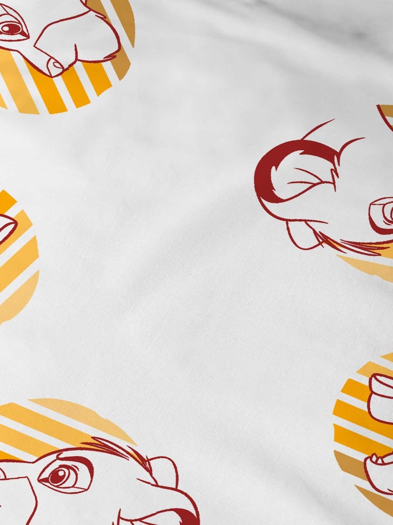 Drap-housse imprimé 100% coton, DISNEY HOME LE ROI LION PRINCE Blanc - Kiabi