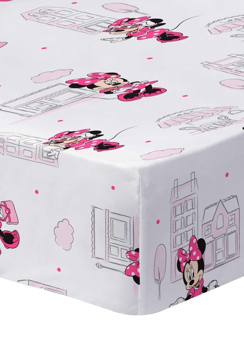 Drap-housse imprimé 100% coton, DISNEY HOME MINNIE SHOPPING - Kiabi