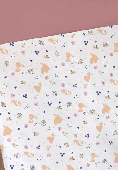 Drap housse imprimé 100% coton, DISNEY HOME PRINCESSE BAL - Kiabi