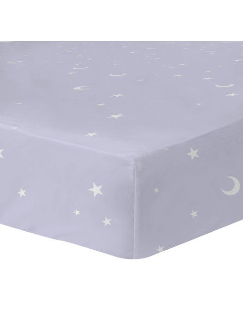 Drap-housse imprimé 100% coton, DISNEY HOME STITCH HAPPY - Kiabi