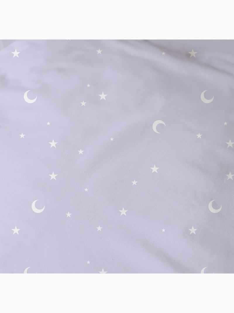 Drap-housse imprimé 100% coton, DISNEY HOME STITCH HAPPY Violet - Kiabi