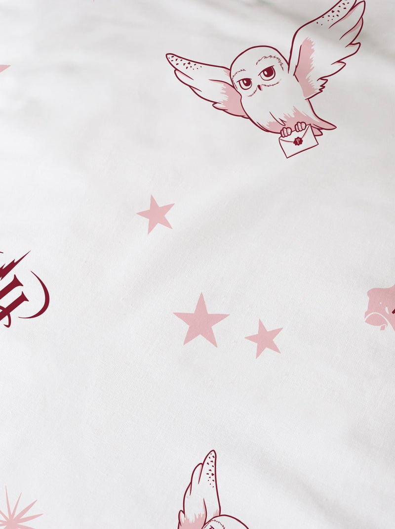 Drap-housse imprimé 100% coton, HARRY POTTER FLY Blanc - Kiabi