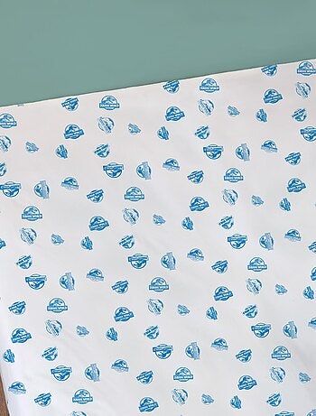 Drap-housse imprimé 100% coton, JURASSIC WORLD ENCOUNTER