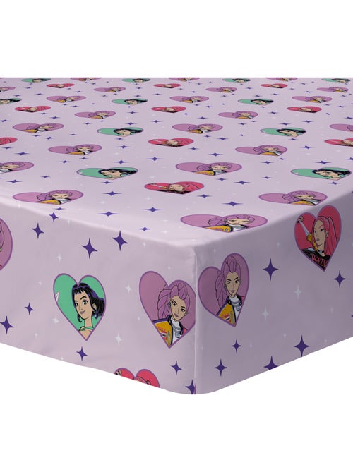 Drap housse imprimé 100% coton, kpop demon hunters heart - Kiabi