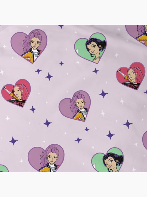 Drap housse imprimé 100% coton, kpop demon hunters heart - Kiabi