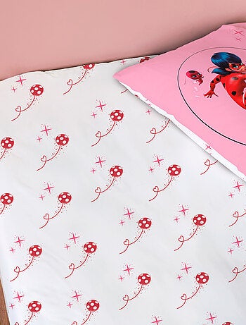 Drap-housse imprimé 100% coton, MIRACULOUS LADYBUG SHADOW