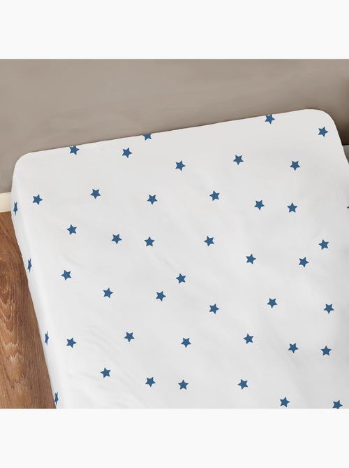 Drap-housse imprimé 100% coton, nuit etoilée - Kiabi Drap-housse imprimé 100% coton, nuit etoilée - Kiabi