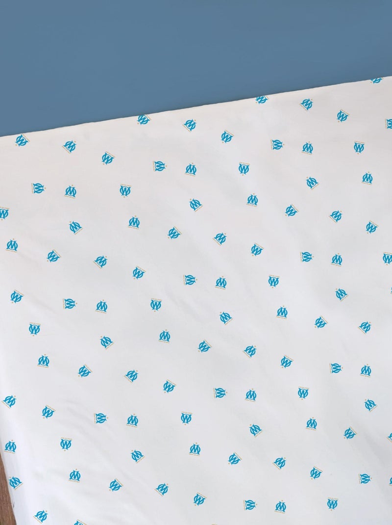 Drap-housse imprimé 100% coton, OM VOILURE Blanc - Kiabi