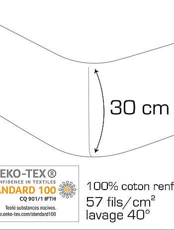 Drap-housse imprimé 100% coton, POKEMON ZIGGY