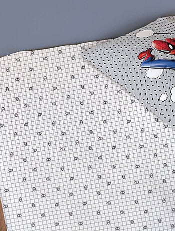 Drap-housse imprimé 100% coton, SPIDERMAN HOME HERO