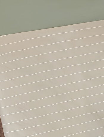 Drap housse imprimé 100% coton, STRIPES