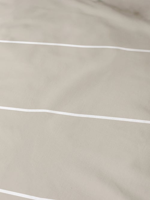 Drap-housse imprimé 100% coton, STRIPES - Kiabi