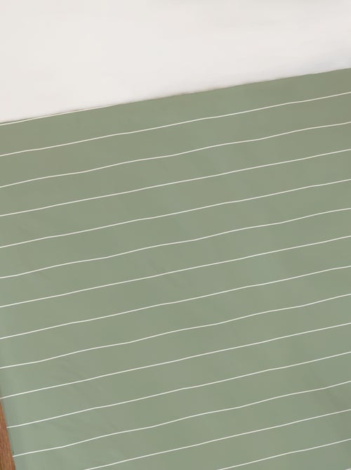 Drap housse imprimé 100% coton, STRIPES - Kiabi