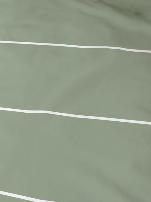Drap housse imprimé 100% coton, STRIPES - Kiabi