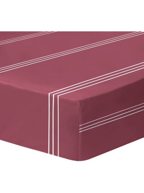 Drap-housse imprimé 100% coton, urban stripes - Kiabi