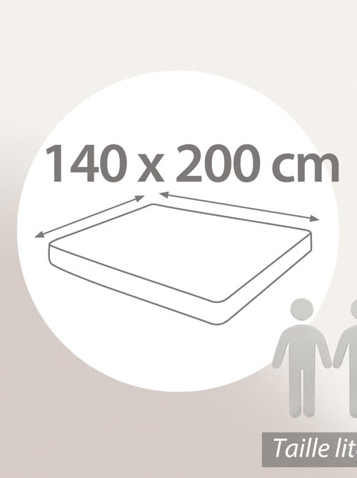 Drap housse imprimé coton DIEGO Bonnet de 30 cm - Kiabi