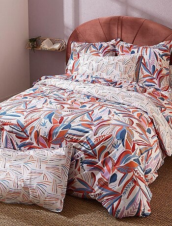 Drap housse imprimé coton PERROQUET Bonnet de 30 cm