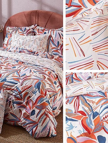 Drap housse imprimé coton PERROQUET Bonnet de 30 cm