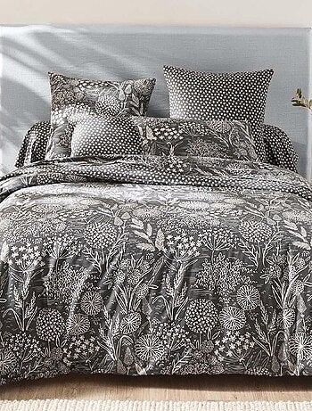 Drap housse imprimé en lyocell, HORTENSE