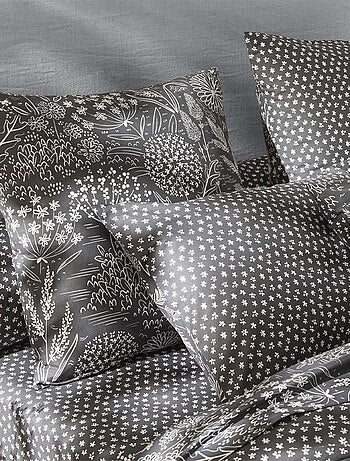 Drap housse imprimé en lyocell, HORTENSE