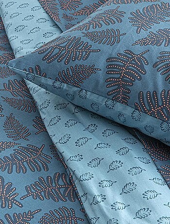 Drap housse imprimé en viscose de bambou, IRIS