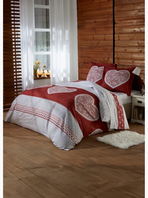 Drap-housse imprimé esprit chalet - Afibel - Kiabi Drap-housse imprimé esprit chalet - Afibel - Kiabi