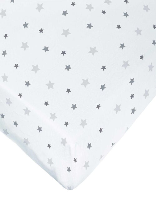 Drap housse imprimé étoiles multicolores - Kiabi