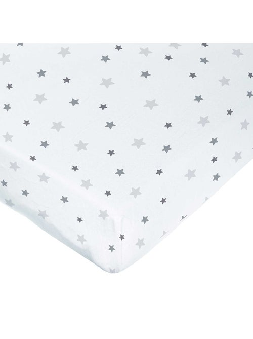 Drap housse imprimé étoiles multicolores - Kiabi