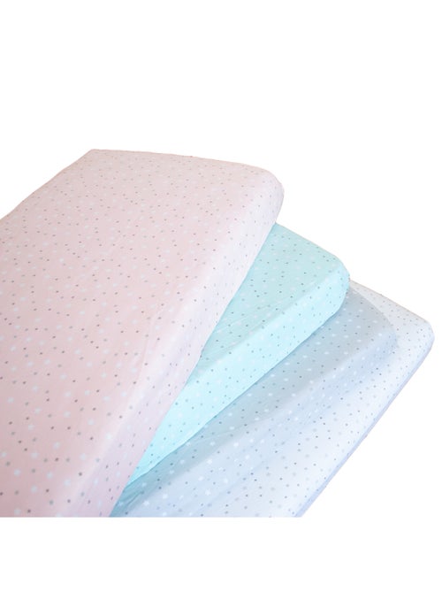 Drap housse imprimé étoiles multicolores - Kiabi