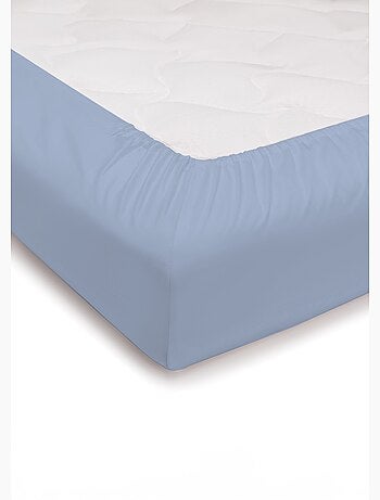 Drap-housse imprimé fleurs flanelle coton - Afibel