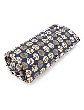 Drap housse imprimé percale de coton ROMEO Bonnet de 40 cm