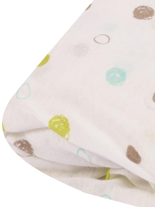 Drap housse imprimé pois colorés - Kiabi