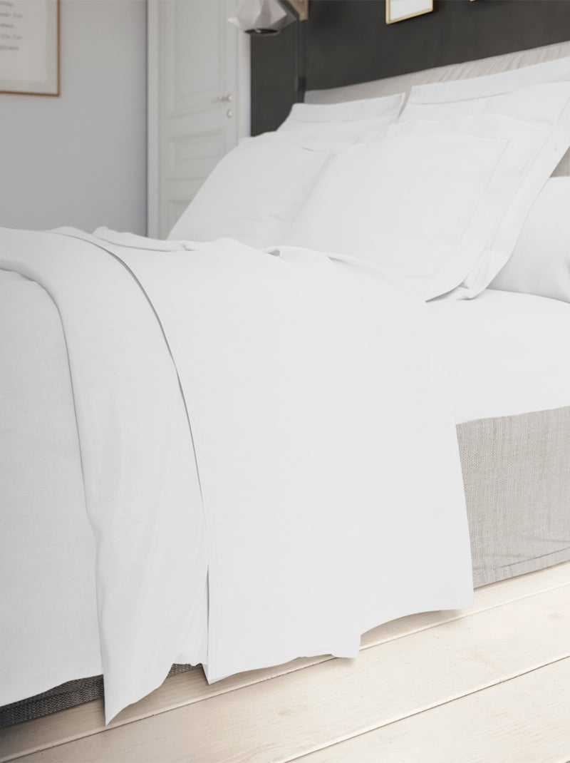 Drap Housse Influence Percale   - DODO Blanc - Kiabi