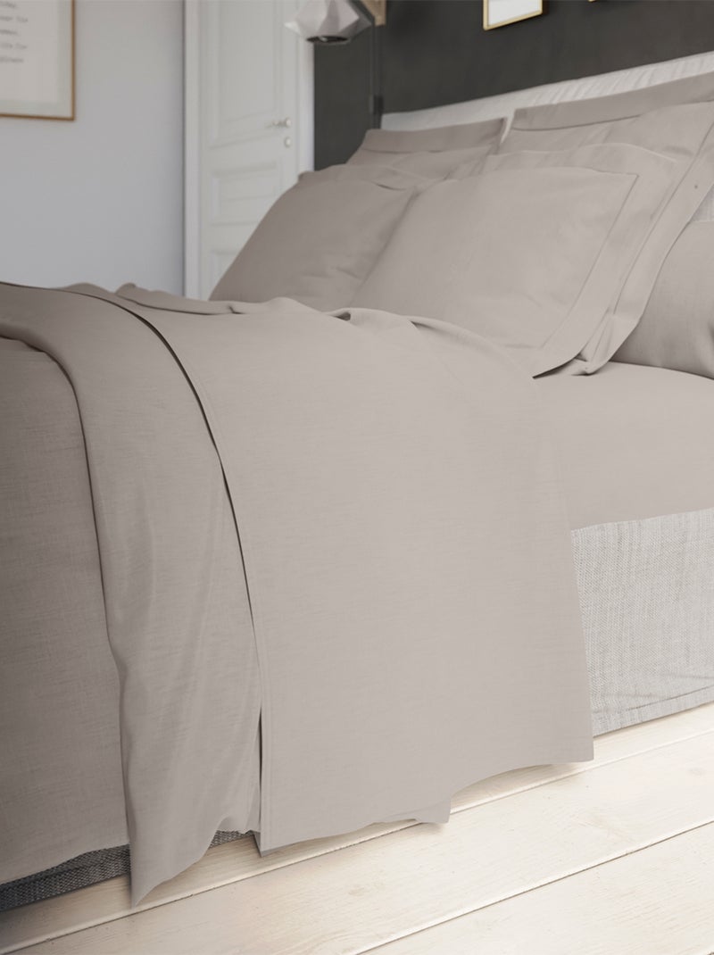 Drap Housse Influence Percale   - DODO Gris froid - Kiabi
