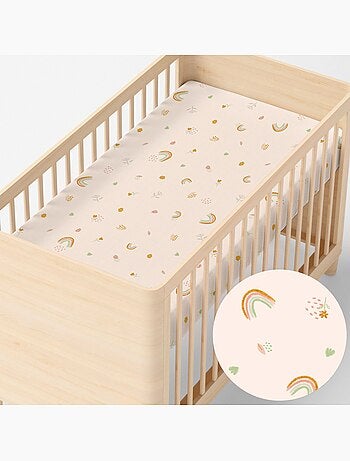 Drap-housse Iris Berceau "Happyfriday