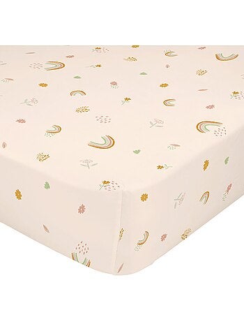Drap-housse Iris Lit Bébé "Happyfriday
